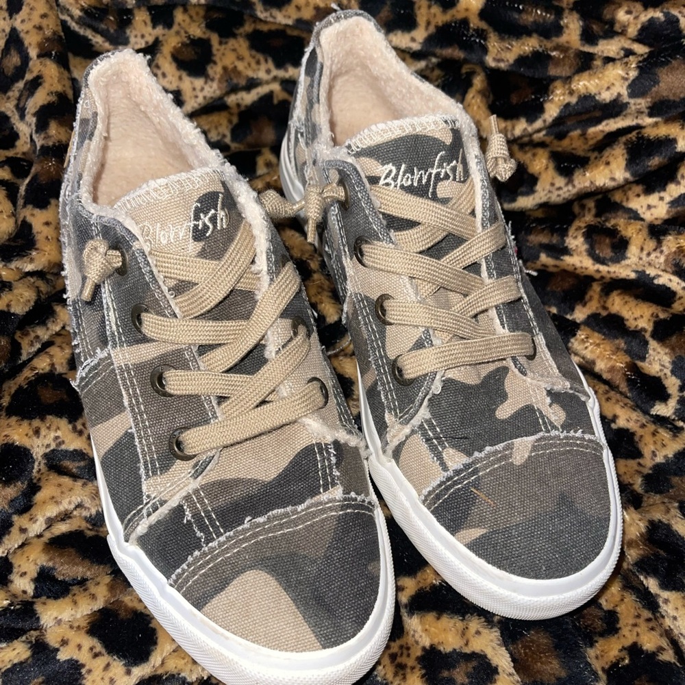 Blowfish camo sneakers